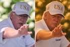 Trump posted touched-up version of his golf photo to look younger and slimmer