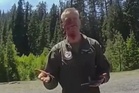 Military pilot who crashed in fiery blaze greets police moments after ejecting from fighter jet