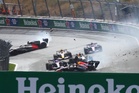 Max Verstappen crashes out of Dutch Grand Prix