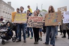 First ‘parent strike’ sees protests held in call for more support