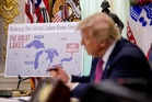 Trump branded ‘deeply pathetic’ after taking Sharpie to map to rename Lake Ontario ‘Lake America’