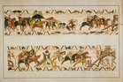Two threads torn in Bayeux Tapestry on journey to London from France
