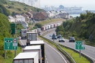 Masked demonstrators block traffic in and out of Port of Dover