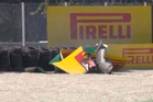 Charles Leclerc taken to F1 medical centre after enormous crash at Italian Grand Prix