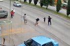 Hero supermarket manager dives to save toddler as she runs into oncoming traffic
