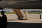 Emergency slide deploys on Air Force One as Trump waits to board for Dallas convention