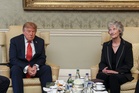 Connolly presents Trump with symbols of peace during courtesy call
