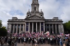 Man charged with concealing identity at anti-immigration protest in Portsmouth