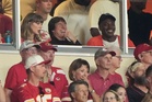 Taylor Swift skips the Emmys for Arrowhead, cheering on hubby Travis Kelce alongside Tom Cruise