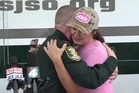 Mother learns missing son found safe during live news conference