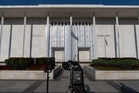 Fencing goes up around the main Kennedy Center building after Trump-aligned board votes to close it