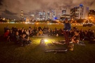 Belle and Sebastian play spontaneous gig in local park after Perth concert cancelled