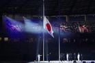 Photos show the opening ceremony of the Asian Games held in Japan