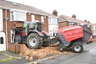 Man rammed rival’s house with stolen tractor after family graves were kicked and urinated on