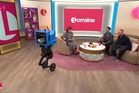Lorraine Kelly welcomes Europe’s first two-legged delivery robot live on air