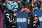 George Russell holds off Max Verstappen in dramatic Azerbaijan GP finale