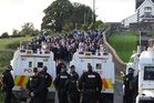 Northern Ireland live: Burnham appeals for ‘calm on all sides’ as protesters block Drumcree Orange Order march
