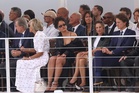Rihanna and Jennifer Lawrence watch as Dior declares getting half-dressed is in
