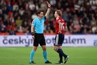 Why was Pavel Sulc sent off for the Czech Republic against England?