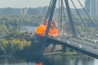 Watch: Moment Russian drone hits bridge in Ukraine’s Kyiv