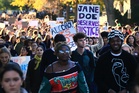 Massive crowd of students protesting at Cornell over alleged gang rape