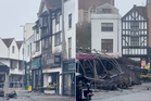 People evacuated as fire sweeps through historic London market place