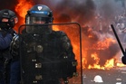 Riot police clash with students as France engulfed by school protests