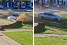Watch: Drunk driver does donuts on courthouse lawn before arrest