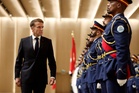 Macron criticised for Kuwait trip amid violent French protests