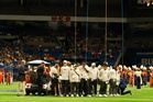Airman killed falling from football stadium rafters in front of horrified crowd is identified