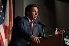 Life-size Ron DeSantis statue melts away to reveal gruesome surprise underneath