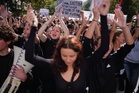 Thousands of students and teachers march through Greek capital to protest high cost of living