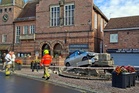Historic landmark left in ruins after Range Rover crashes into it
