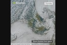 Satellite image shows Storm Austen sweeping towards UK as Met Office issues ‘danger to life’ warning