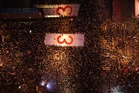 Huge crowds gather at final pre-election rally of Serbia's students