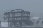 Storm Austen live: Part of Brighton West pier collapses as winds up to 110mph batter UK