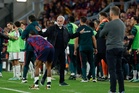Real Madrid's Jose Mourinho marks Barcelona win with signature celebration