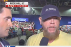 Fox News expertly trolled during live interview by anti-MAGA man at Trump rally