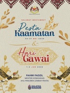 Fahmi urges Malaysians to embrace Kaamatan and Gawai