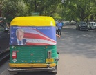 Trump-themed rickshaws hit Delhi streets