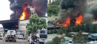 Pallet factory fire destroys building in Kempas