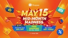 Snap Up 50% Off Shocking Deals at Shopee’s May 15 Mid-Month Sale