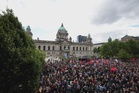 Thousands attend anti-racism rally after Belfast unrest