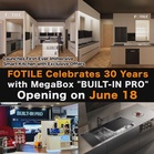 FOTILE celebrates 30 years with MegaBox “BUILT-IN PRO” opening on June 18