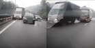Lorry driver averts crisis after runaway bus crashes into rear