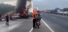 Multiple vehicles engulfed in flames after crash on North-South Expressway near Kulai