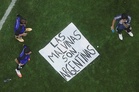 Argentina faces ban over Falklands banner