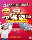 Perak housewife wins RM12.9 million Toto jackpot for the second time