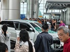 Driver injured after SUV crashes into KKIA glass doors