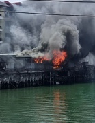 Hotel restaurant razed in Semporna blaze, man suffers burns